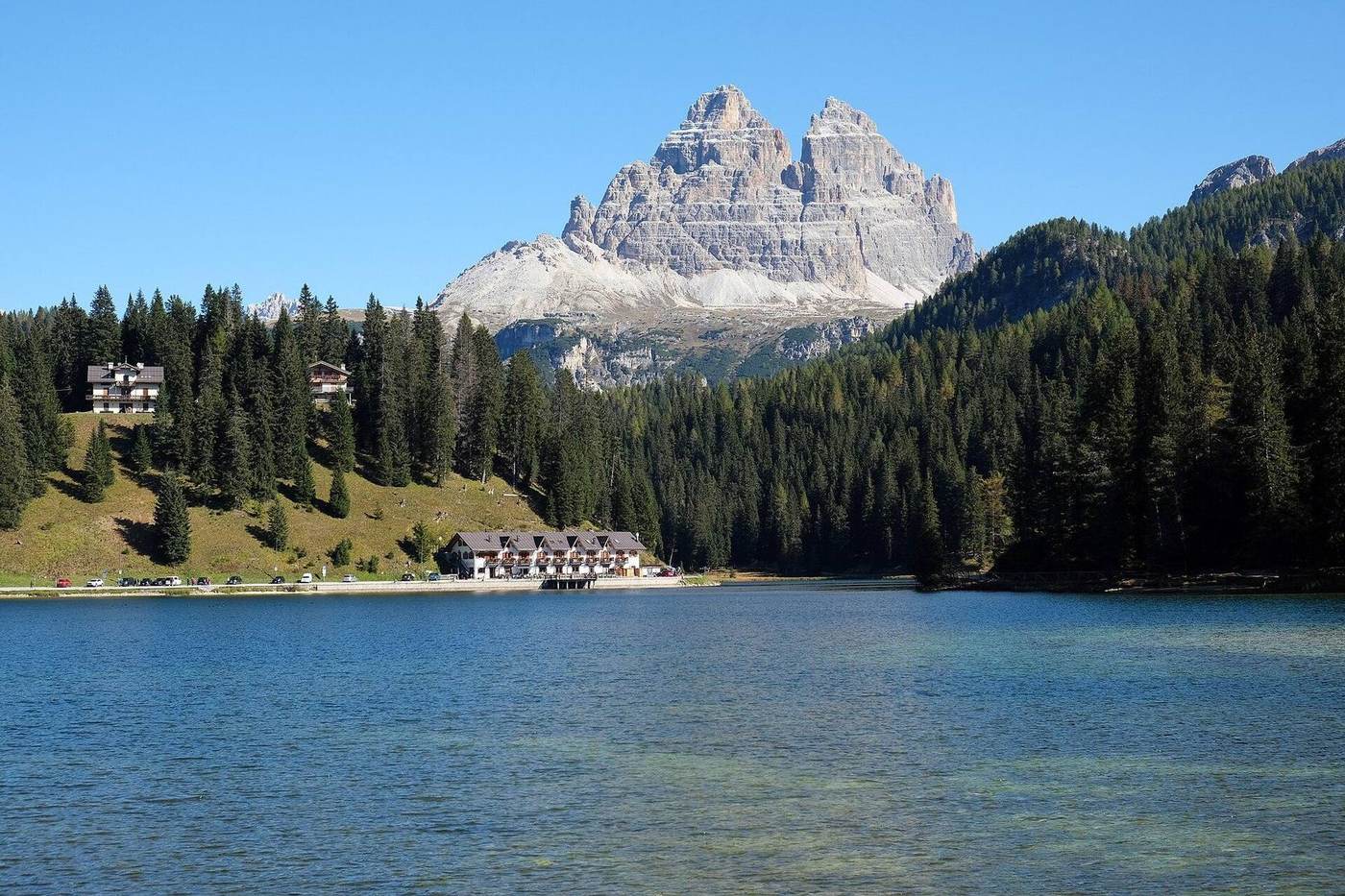 Lago di Misurina con le Tre Cime